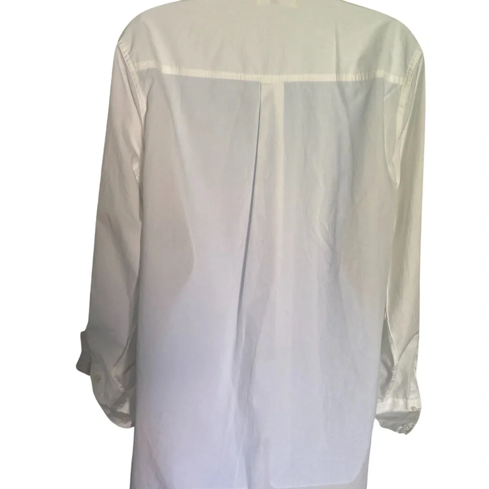 J Crew Camp Tunic Shirt - S white , cotton , armpit to armpit -20 , L -25